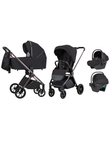 CRL-6525-3-BLACK,Carucior compact premium Carrello ULTRA 3 in 1 I-Size 40-87 cm Night Black