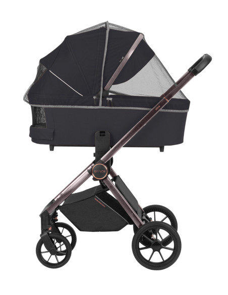 CRL-6525-3-BLACK,Carucior compact premium Carrello ULTRA 3 in 1 I-Size 40-87 cm Night Black
