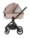 CRL-ULTRA4-BEIGE,Carucior compact premium Carrello ULTRA 4 in 1 I-Size 40-87 cm cu baza Isofix Antique Beige