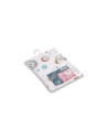 SILLO-43591,Set lenjerie de pat bumbac 100% cu 2 piese 100x135 cm/40x60 cm Sensillo Planete