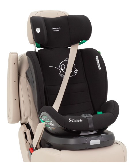 CRL-16001-SPBLACK,Scaun auto rotativ 360° SPS Carrello METEORIT i-SIZE R129/03 40-150 cm ISOFIX Space Black