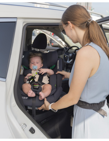 CRL-16001-SPBLACK,Scaun auto rotativ 360° SPS Carrello METEORIT i-SIZE R129/03 40-150 cm ISOFIX Space Black