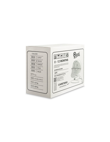 TERO-8005,Leagan electric rotativ 360⁰ cu telecomanda, melodii, sunete, senzor de mișcare și inclinare reglabila Caretero OPTI B