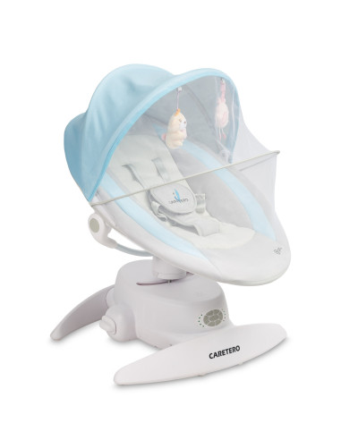 TERO-8006,Leagan electric rotativ 360⁰ cu telecomanda, melodii, sunete, senzor de mișcare și inclinare reglabila Caretero OPTI A