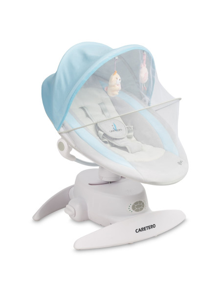 TERO-8006,Leagan electric rotativ 360⁰ cu telecomanda, melodii, sunete, senzor de mișcare și inclinare reglabila Caretero OPTI A