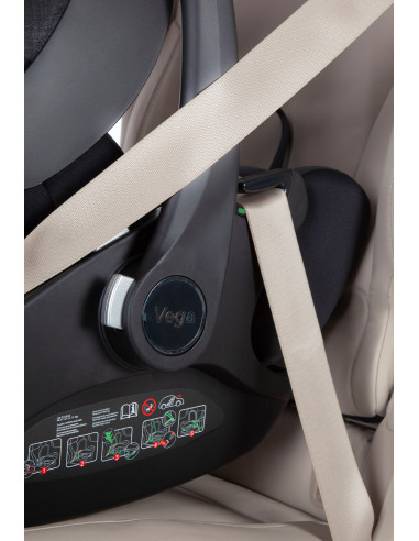 CRL-14101-ABBLACK,Scaun auto cu inclinare reglabila grupa 0+ Carrello VEGA 40-87 cm I-Size Absolute Black