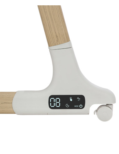 CRL-16503-GREY,Patut co-sleeping cu sistem de leganare electronica, melodii, senzor de miscare, timer, bluetooth Carrello PRIMA 