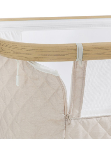 CRL-16503-GREY,Patut co-sleeping cu sistem de leganare electronica, melodii, senzor de miscare, timer, bluetooth Carrello PRIMA 