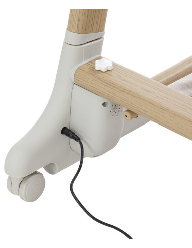 CRL-16503-GREY,Patut co-sleeping cu sistem de leganare electronica, melodii, senzor de miscare, timer, bluetooth Carrello PRIMA 