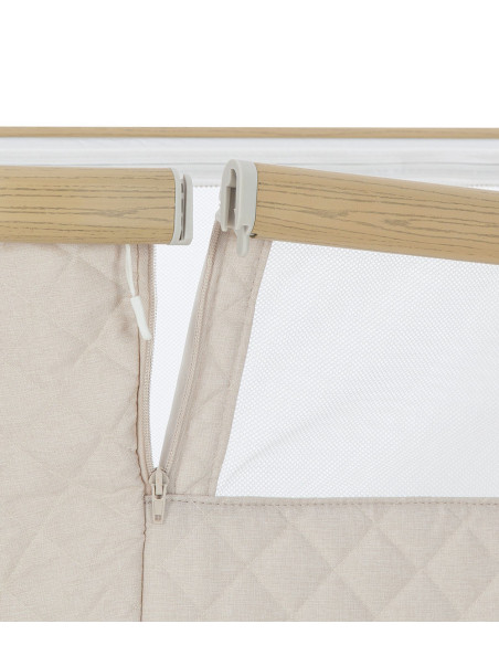 CRL-16503-BEIGE,Patut co-sleeping cu sistem de leganare electronica, melodii, senzor de miscare, timer, bluetooth Carrello PRIMA