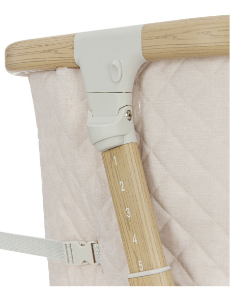 CRL-16503-BEIGE,Patut co-sleeping cu sistem de leganare electronica, melodii, senzor de miscare, timer, bluetooth Carrello PRIMA