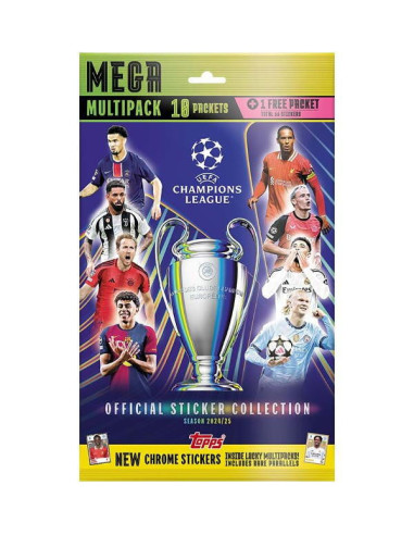 5053307074507,Set abtibilduri Mega Multipack - Topps 2025 UEFA Champions League