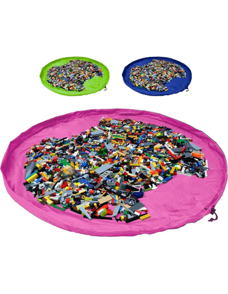 UP-drl_covroz,Covoras de joaca si saculet de jucarii 2 in 1 - Roz