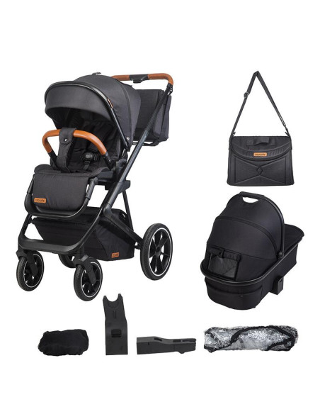322065360324080364,Sistem modular 3in1 Coccolle Nessia Diamond black + Scoica auto Coccolle Knox Anthracite