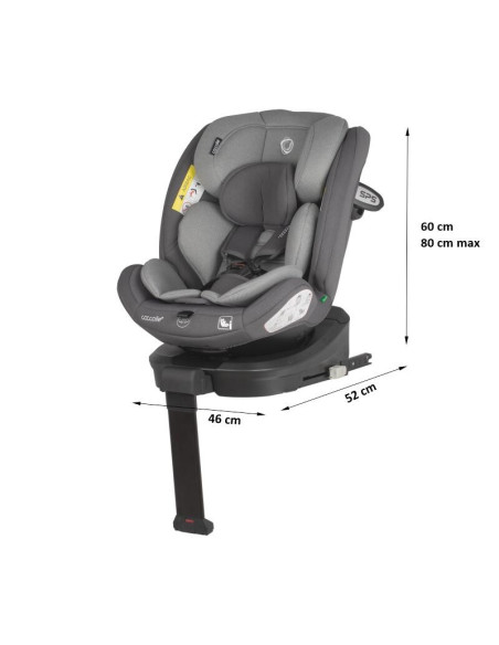 324087160,Scaun auto iSize 40-150 cm Coccolle Sidra Diamond black