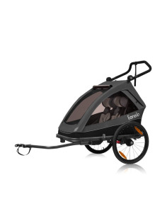 BN-LO-CAMA_GREY_GRAPHITE,Carucior si remorca de bicicleta, Lionelo, Cama, Multifunctional, Pentru 1 sau 2 copii, Cu sistem de ab 2