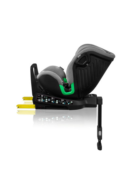 BN-LO-HARMONY_I-SIZE_GREY_CONCRETE_BAMBOO,Scaun auto, Lionelo, Harmony i-Size, Rotire 360 grade, Protectie laterala, Cu spatar r