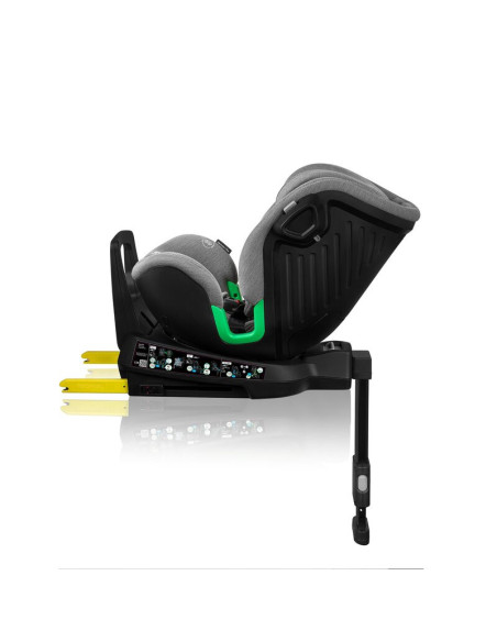 BN-LO-HARMONY_I-SIZE_GREY_CONCRETE_BAMBOO,Scaun auto, Lionelo, Harmony i-Size, Rotire 360 grade, Protectie laterala, Cu spatar r