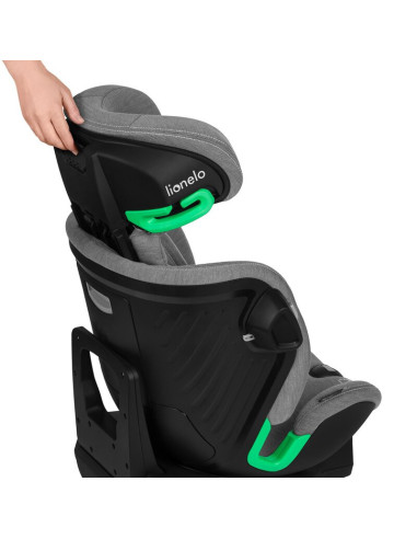 BN-LO-HARMONY_I-SIZE_GREY_CONCRETE_BAMBOO,Scaun auto, Lionelo, Harmony i-Size, Rotire 360 grade, Protectie laterala, Cu spatar r