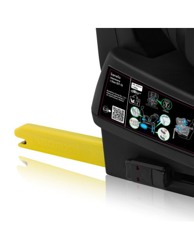 BN-LO-HARMONY_I-SIZE_GREY_CONCRETE_BAMBOO,Scaun auto, Lionelo, Harmony i-Size, Rotire 360 grade, Protectie laterala, Cu spatar r