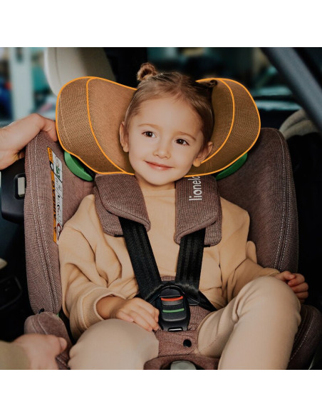 BN-LO-HARMONY_I-SIZE_GREY_CONCRETE_BAMBOO,Scaun auto, Lionelo, Harmony i-Size, Rotire 360 grade, Protectie laterala, Cu spatar r