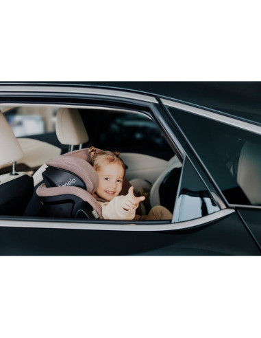 BN-LO-HARMONY_I-SIZE_GREY_CONCRETE_BAMBOO,Scaun auto, Lionelo, Harmony i-Size, Rotire 360 grade, Protectie laterala, Cu spatar r