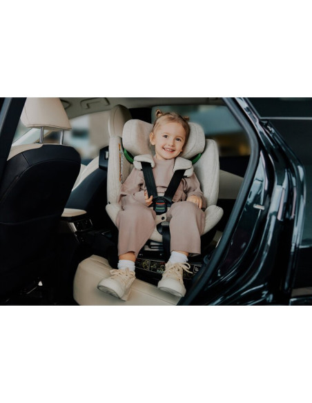 BN-LO-HARMONY_I-SIZE_GREY_CONCRETE_BAMBOO,Scaun auto, Lionelo, Harmony i-Size, Rotire 360 grade, Protectie laterala, Cu spatar r