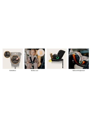 BN-LO-HARMONY_I-SIZE_GREY_CONCRETE_BAMBOO,Scaun auto, Lionelo, Harmony i-Size, Rotire 360 grade, Protectie laterala, Cu spatar r