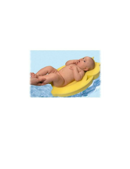 BN-32886,Reductor de baie, New Baby, Maxi, Din burete, 58 cm, Cu jucarii din spuma, Bear Yellow
