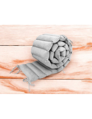 BN-6426972026550,Aparatoare pentru patut, MimiNu, Tip panou, Pentru patut, Lungime 180 cm, Din catifea, Grey