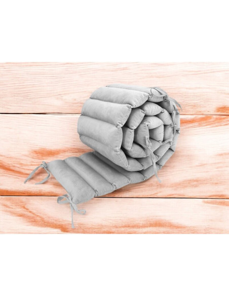 BN-6426972026550,Aparatoare pentru patut, MimiNu, Tip panou, Pentru patut, Lungime 180 cm, Din catifea, Grey