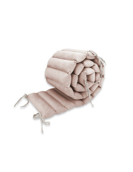 BN-6426972026581,Aparatoare pentru patut, MimiNu, Tip panou, Pentru patut, Lungime 180 cm, Din catifea, Beige Pink