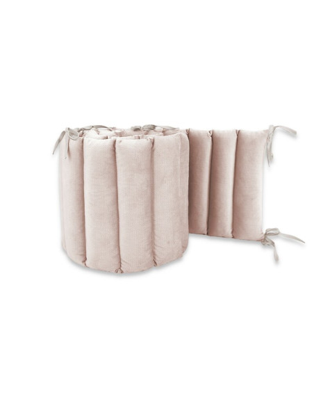 BN-6426972026581,Aparatoare pentru patut, MimiNu, Tip panou, Pentru patut, Lungime 180 cm, Din catifea, Beige Pink