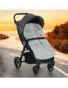 BN-531686,Sac de iarna, Petite&Mars, Jibot, Pentru carucior, landou sau scaun auto, 100x48 cm, Impermeabil, Cu elemente reflecto