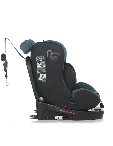 BN-8420421090183,Scaun auto, Be Cool, Easy I-Size, Rotire 360 grade, 40 - 150 cm, 0 - 36 kg, Cu Isofix si Centura Top Tether, Co