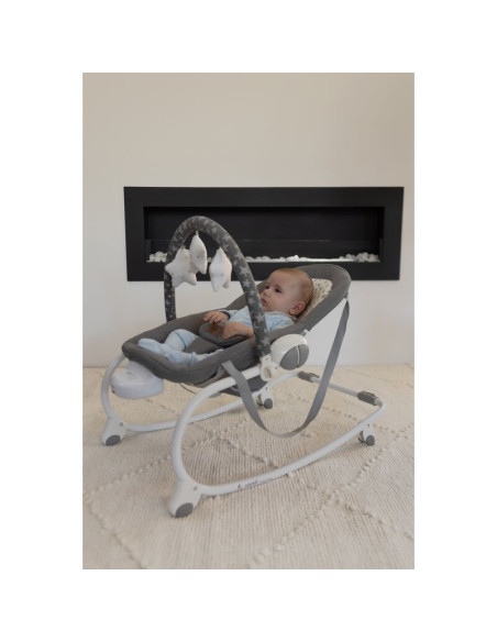 BN-8420421089927,Balansoar, Jane, Evolution, Cu vibratii si melodii, Bara de jucarii si spatar reglabil, Conform cu standardul e