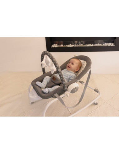 BN-8420421089927,Balansoar, Jane, Evolution, Cu vibratii si melodii, Bara de jucarii si spatar reglabil, Conform cu standardul e