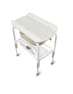 BN-8420421087497,Cadita de baie cu suport, Jane, Flip, Cu 2 pozitii anatomice, Cu masuta de infasat, Cu tavita si compartimente  2