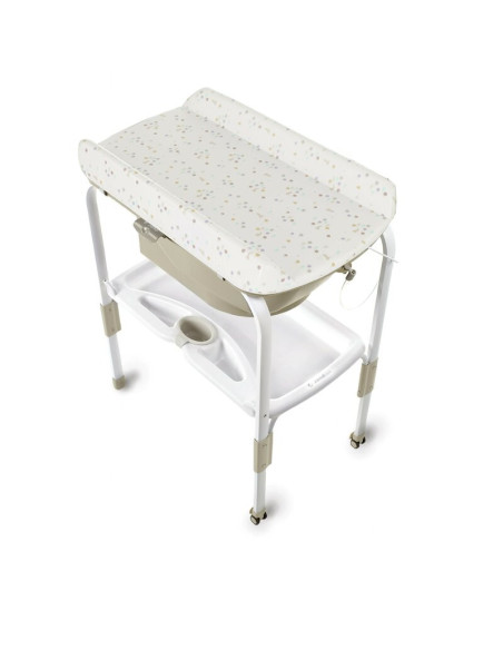 BN-8420421087497,Cadita de baie cu suport, Jane, Flip, Cu 2 pozitii anatomice, Cu masuta de infasat, Cu tavita si compartimente 