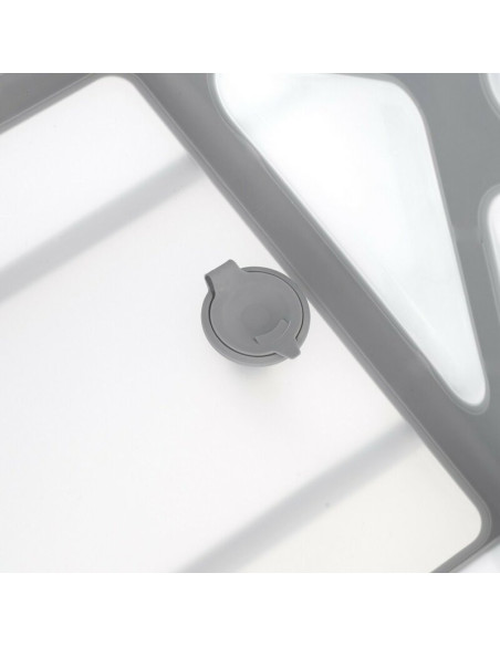 BN-8420421090916,Cadita de baie cu pliere ultra-compacta, Jane, Oasis, Cu doua manere, 68 x 42 x 26 cm, Conform cu standardul eu