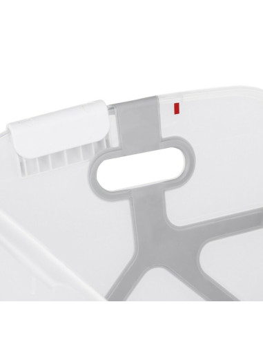 BN-8420421090916,Cadita de baie cu pliere ultra-compacta, Jane, Oasis, Cu doua manere, 68 x 42 x 26 cm, Conform cu standardul eu