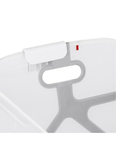 BN-8420421090916,Cadita de baie cu pliere ultra-compacta, Jane, Oasis, Cu doua manere, 68 x 42 x 26 cm, Conform cu standardul eu