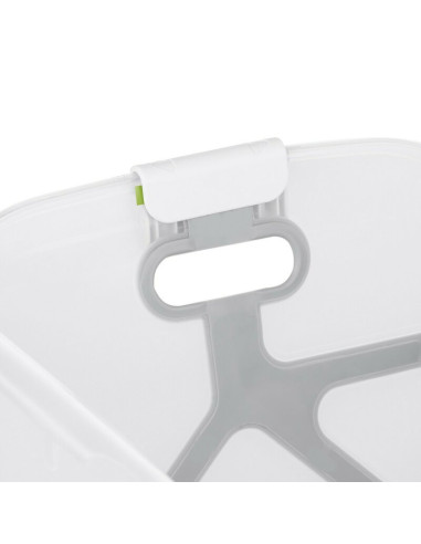 BN-8420421090916,Cadita de baie cu pliere ultra-compacta, Jane, Oasis, Cu doua manere, 68 x 42 x 26 cm, Conform cu standardul eu