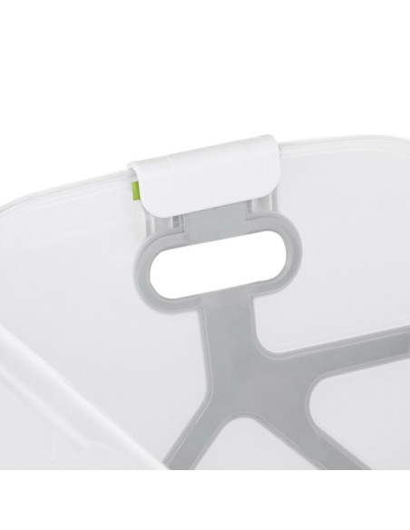 BN-8420421090916,Cadita de baie cu pliere ultra-compacta, Jane, Oasis, Cu doua manere, 68 x 42 x 26 cm, Conform cu standardul eu