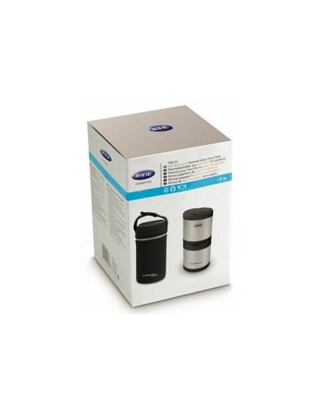 BN-8420421019986,Termos mancare solida, Jane, Din otel inoxidabil, 2 x 500 ml, Fara BPA, Cu gentuta din izopren