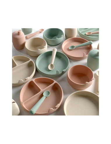 BN-8420421089330,Set de masa, Jane, Din silicon, 2 piese, Cu bol si lingurita, BPA Free, Mint BN-8420421089330,Set de masa, Jane, Din silicon, 2 piese, Cu bol si lingurita, BPA Free, Mint