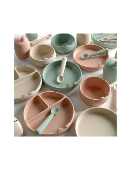 BN-8420421089330,Set de masa, Jane, Din silicon, 2 piese, Cu bol si lingurita, BPA Free, Mint BN-8420421089330,Set de masa, Jane, Din silicon, 2 piese, Cu bol si lingurita, BPA Free, Mint