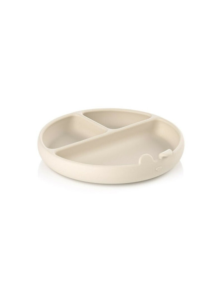 BN-8420421089521,Farfurie BLW, Din silicon, Cu ventuze, 17 x 17 x 4 cm, BPA Free, Sand BN-8420421089521,Farfurie BLW, Din silicon, Cu ventuze, 17 x 17 x 4 cm, BPA Free, Sand
