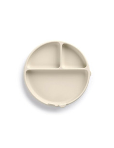 BN-8420421089521,Farfurie BLW, Din silicon, Cu ventuze, 17 x 17 x 4 cm, BPA Free, Sand 2