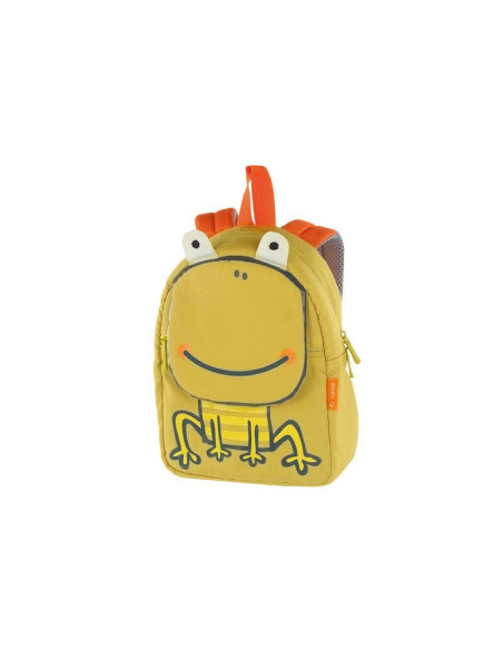 BN-8420421087084,Ghiozdanel, Jane, Frog, Cu un compartiment interior pentru sticla, Inchidere cu fermoar, Bretele si spate captu